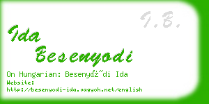 ida besenyodi business card